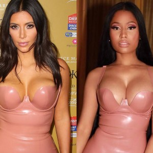 Nicki Minaj Channels Kim Kardashian in Pink Latex Nicki Minaj Channels Kim Kardashian in Pink Latex